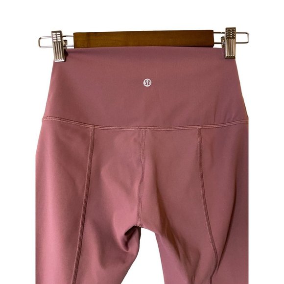 Lululemon Wunder Under Crop Luxtreme High Rise Roll Down Waist sz 6 - Picture 6 of 9
